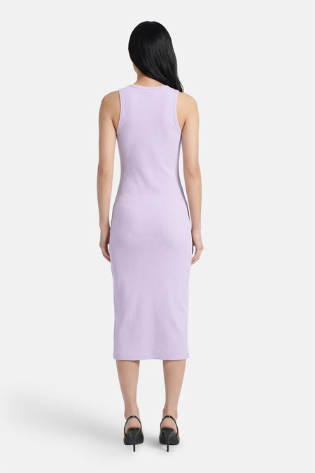 Robe à manches courtes - Mauve