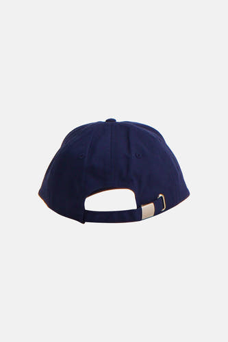 Blauwe pet van Calvin Klein, met een verstelbare sluiting aan de achterkant.