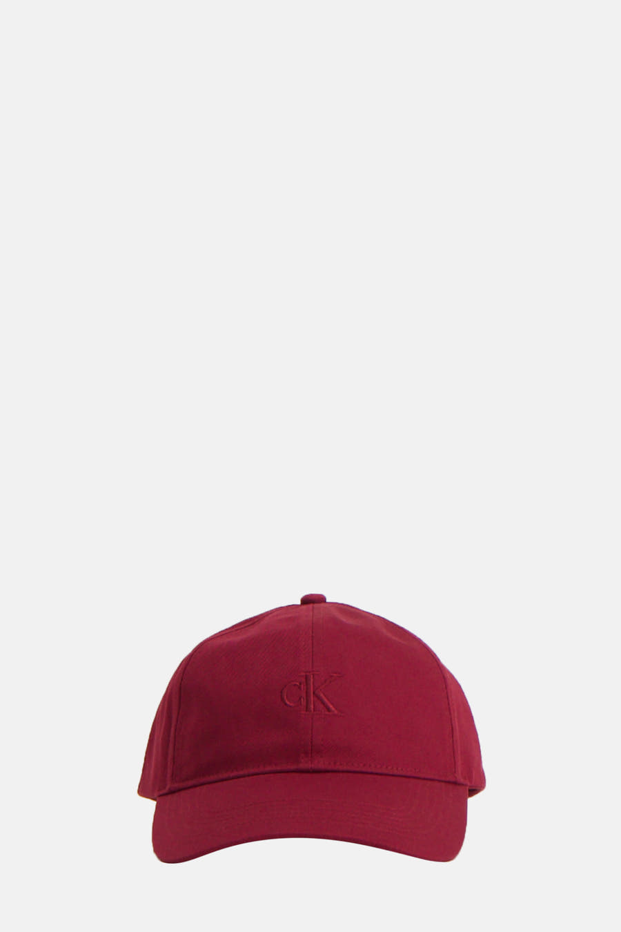 Bordeaux pet van Calvin Klein met geborduurd logo op de voorkant.
