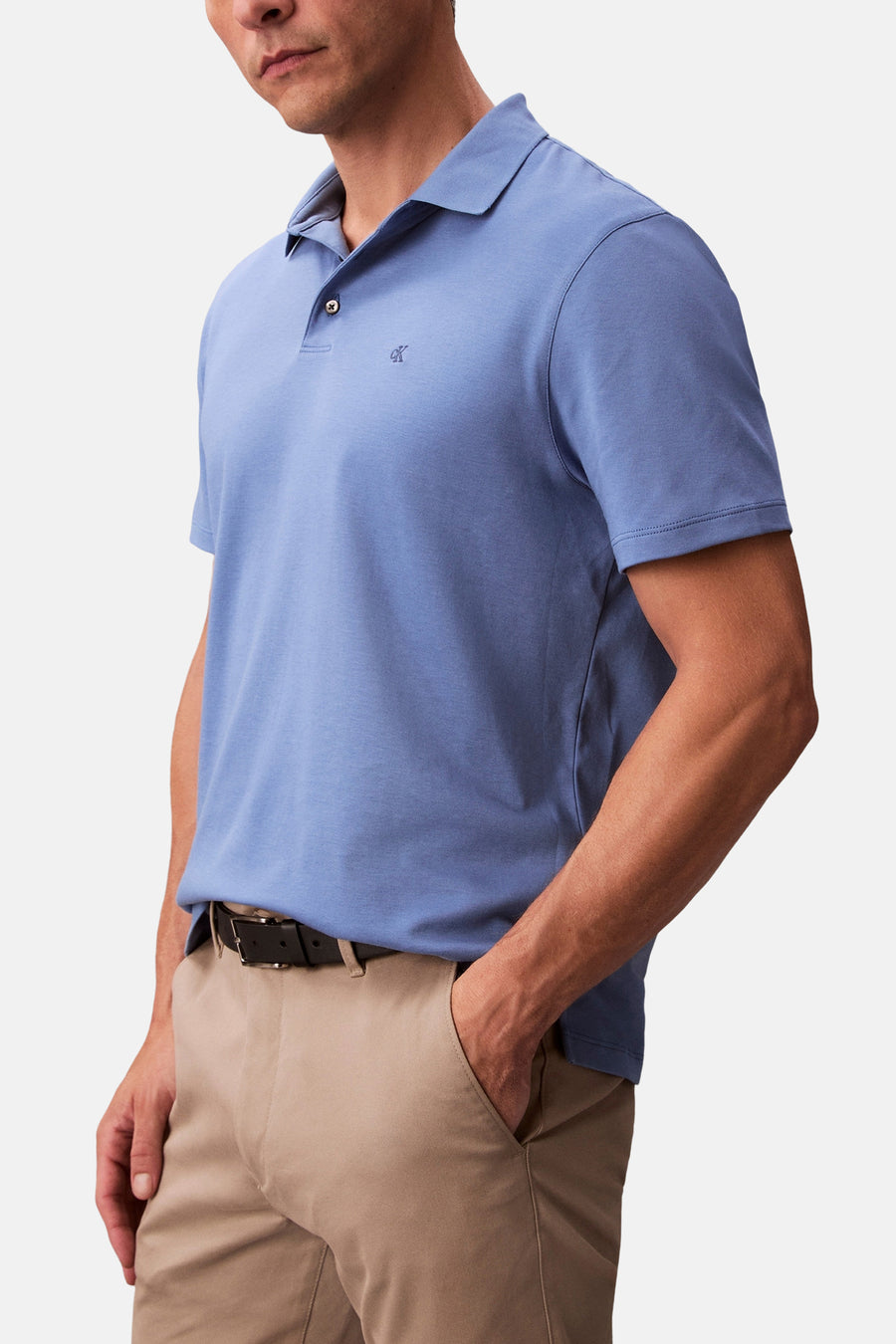 Polo à manches courtes - bleu - Calvin Klein