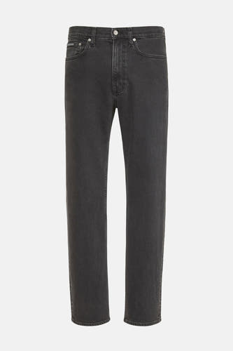Zwarte slim fit jeans van Calvin Klein, met een klassieke denim textuur en subtiele wassing.
