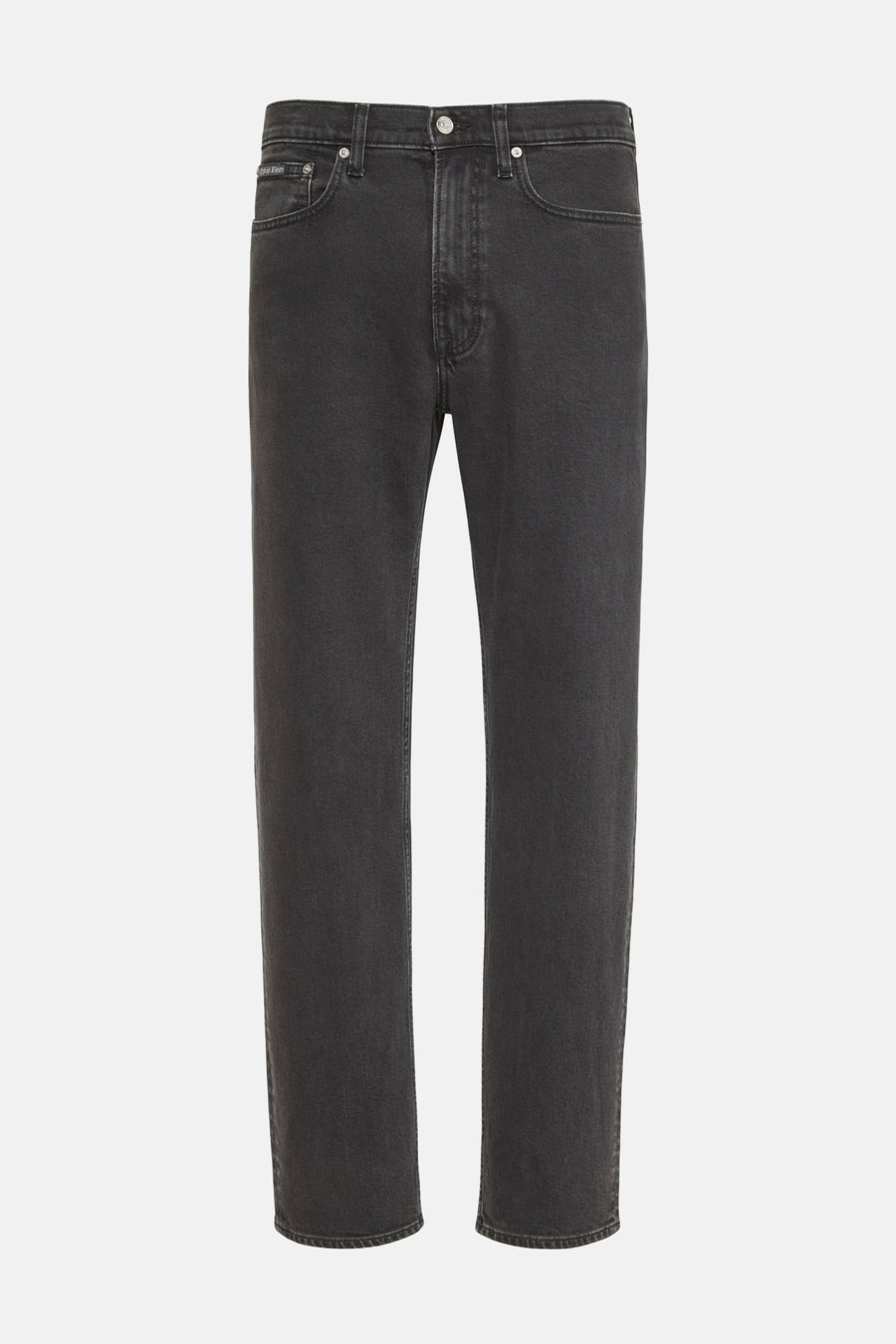 Zwarte slim fit jeans van Calvin Klein, met een klassieke denim textuur en subtiele wassing.

