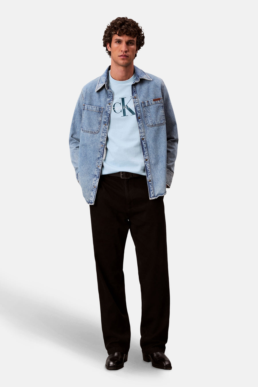 T-shirt met korte mouwen - blauw - Calvin Klein