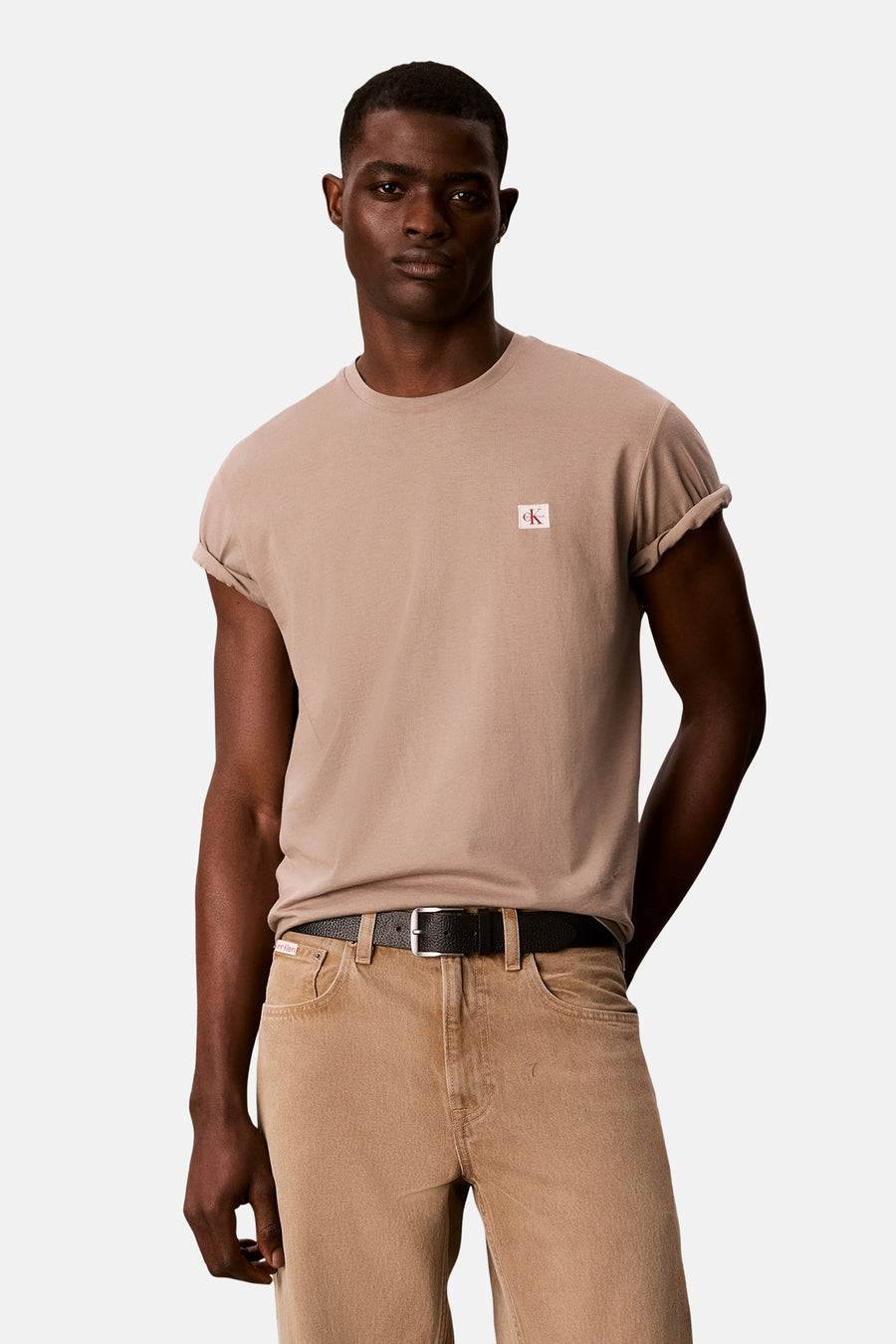 T-shirt (korte mouwen) beige - Calvin Klein
