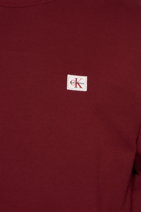Sweater met ronde hals rood - Calvin Klein