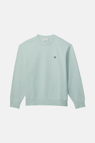Blauw sweater van Calvin Klein Jeans, met een klein CK-logo op de borst.
