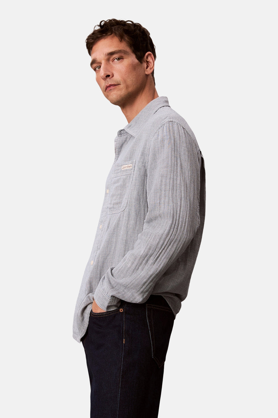 Hemd met lange mouwen - blauw - Calvin Klein