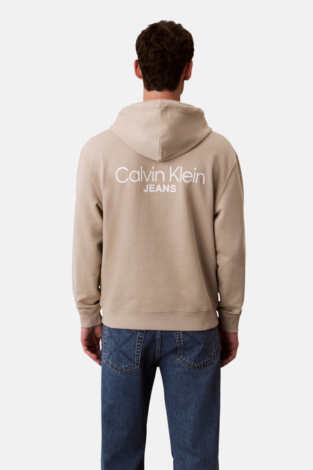 Sweat à capuche beige - Calvin Klein