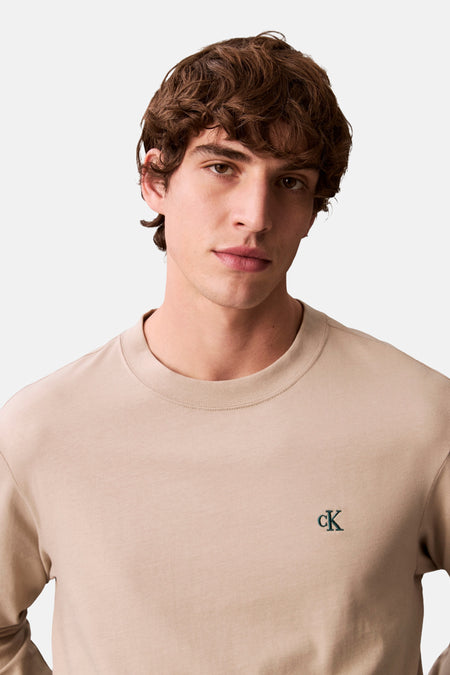 T-shirt à manches longues - Beige