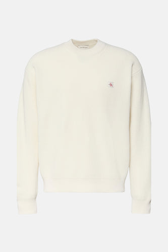 Pull met ronde hals - beige - Calvin Klein