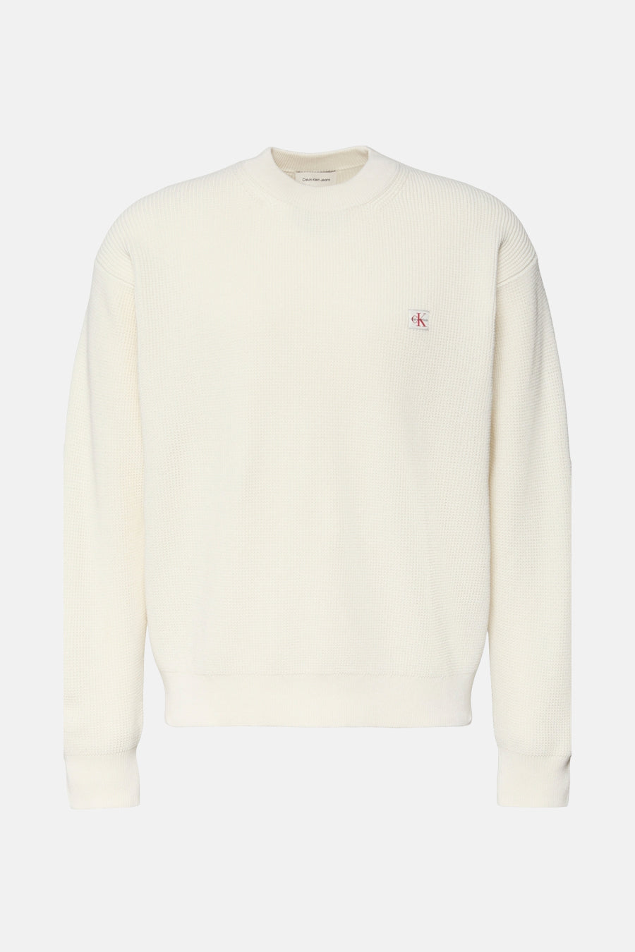 Pull met ronde hals - beige - Calvin Klein