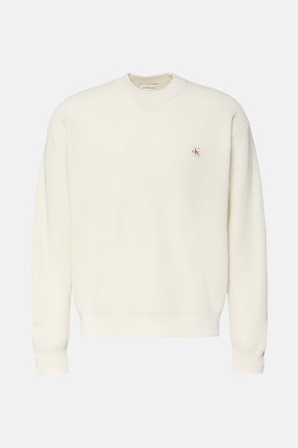 Pull met ronde hals - beige - Calvin Klein