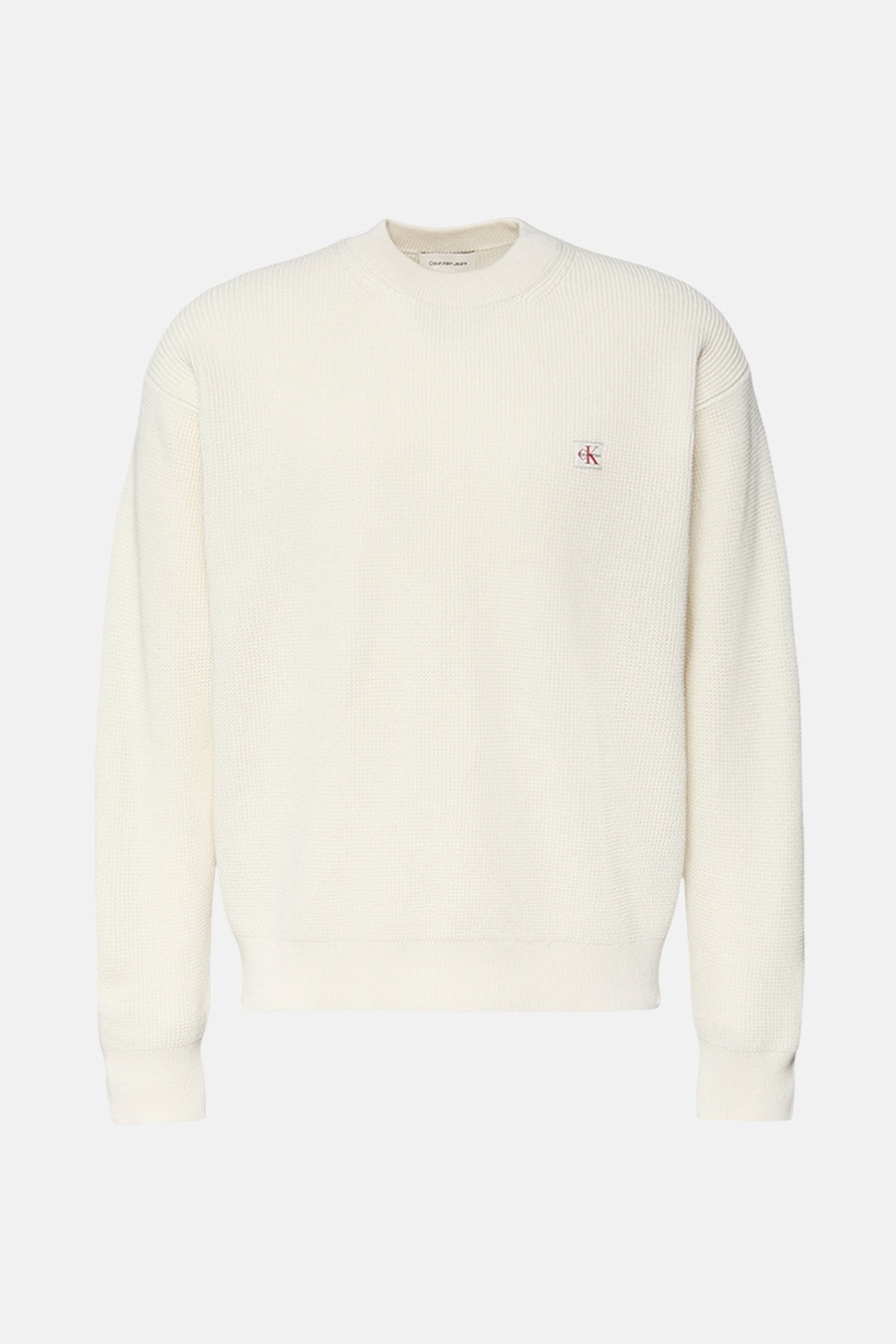 Pull met ronde hals - beige - Calvin Klein