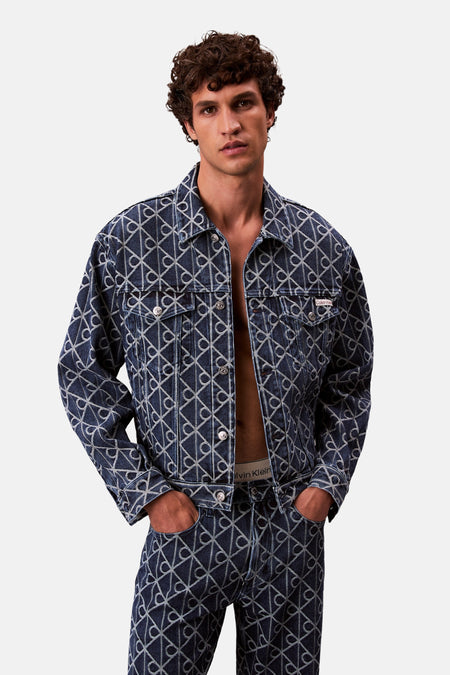 Korte jas - mid blue denim