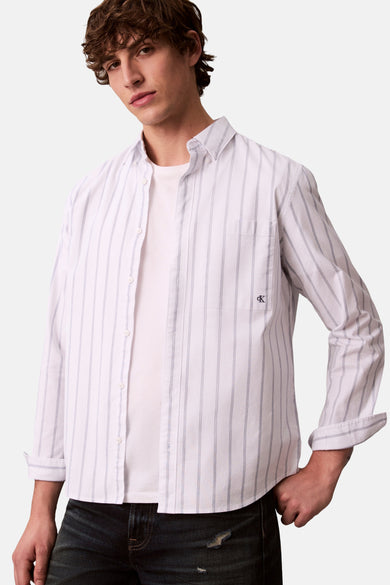 Chemise à manches longues - blanc