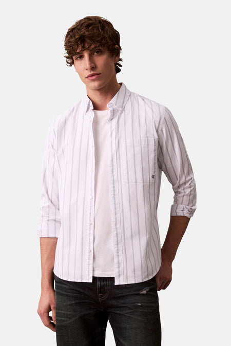 Chemise à manches longues - blanc