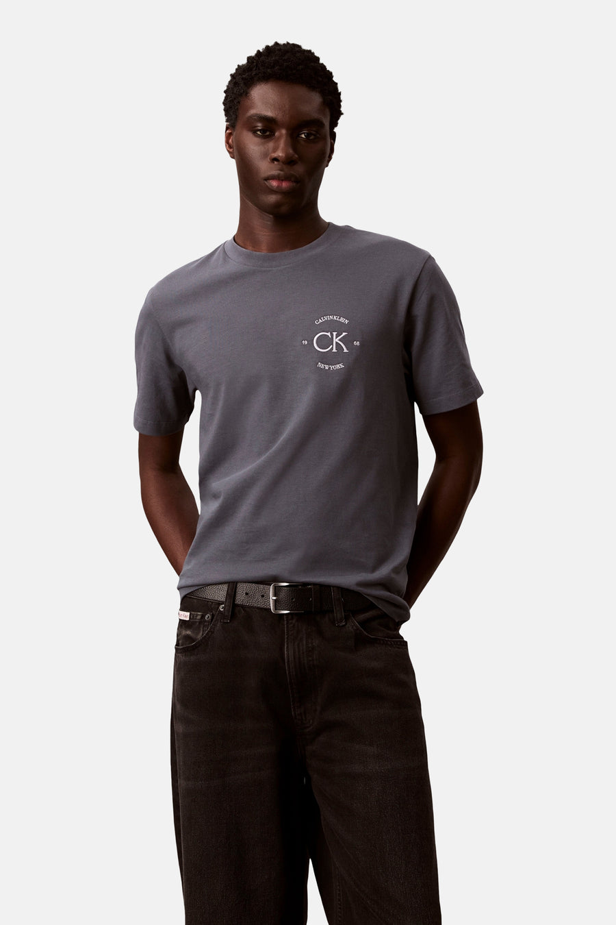 T-shirt met korte mouwen - Grijs