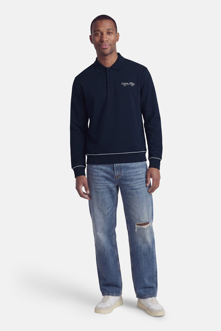 Sweater O-hals - blauw