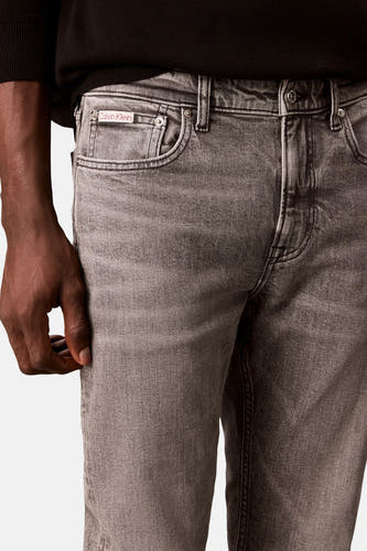 Jeans tapered mid grey denim - Calvin Klein