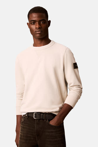 Sweater met ronde hals beige - Calvin Klein