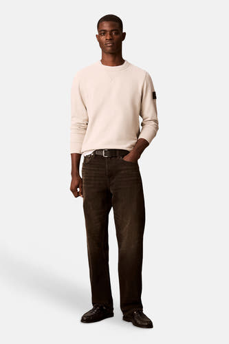 Sweater met ronde hals beige - Calvin Klein