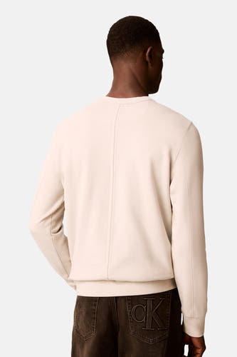 Sweater met ronde hals beige - Calvin Klein