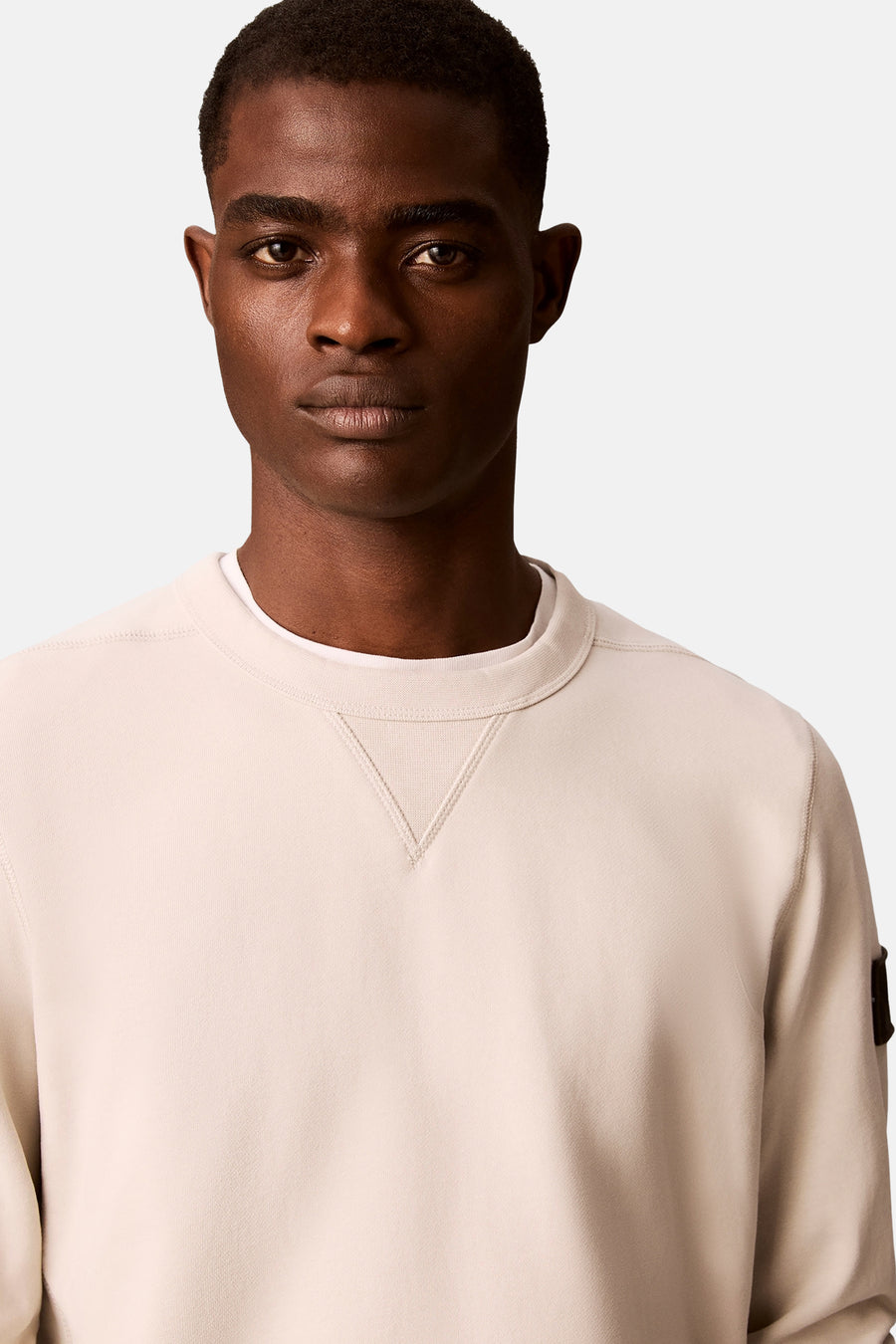 Sweater met ronde hals beige - Calvin Klein