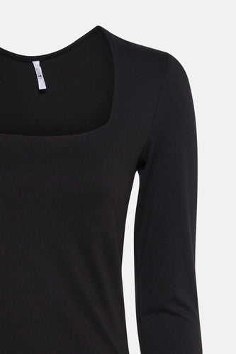 T-shirt met lange mouwen - zwart - HAILYS - 3