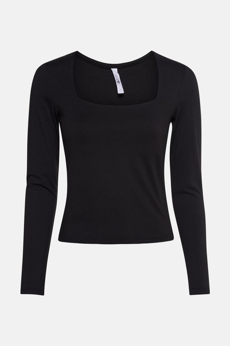 T-shirt met lange mouwen - zwart
