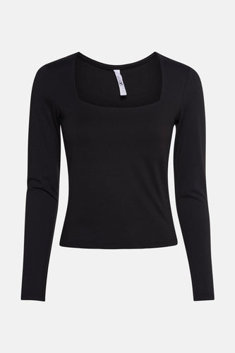 T-shirt met lange mouwen - zwart