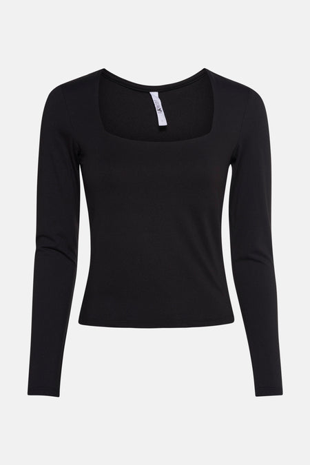T-shirt met lange mouwen - zwart