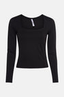 T-shirt met lange mouwen - zwart