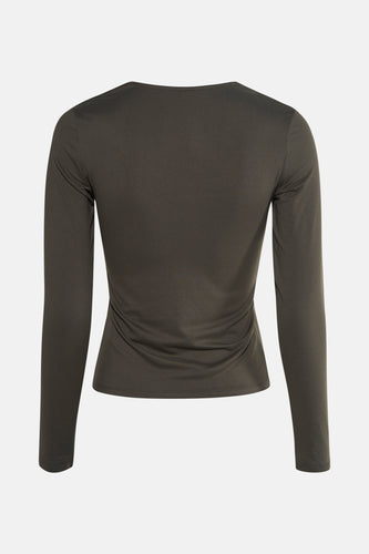 T-shirt met lange mouwen - Kaki