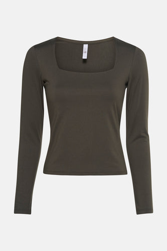 T-shirt met lange mouwen - Kaki