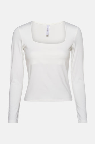 T-shirt met lange mouwen - wit