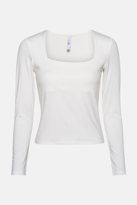 T-shirt met lange mouwen - wit
