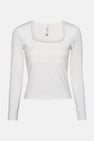 T-shirt met lange mouwen - wit
