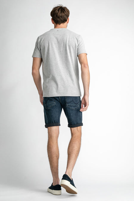 Short - blue black denim