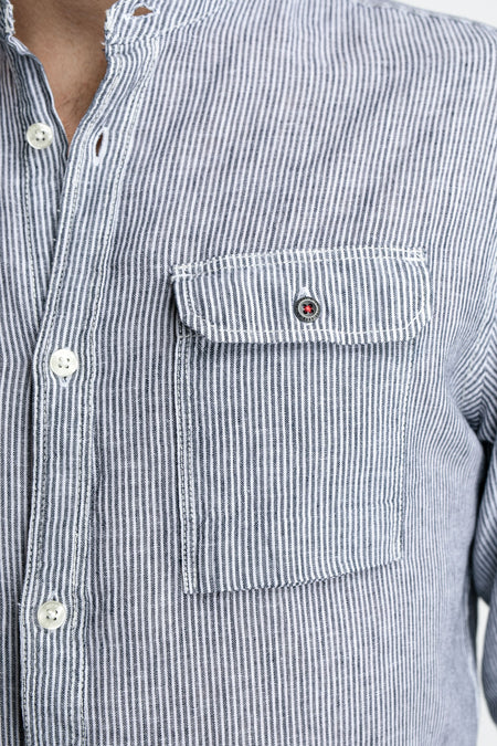 Hemd met lange mouwen - blauw