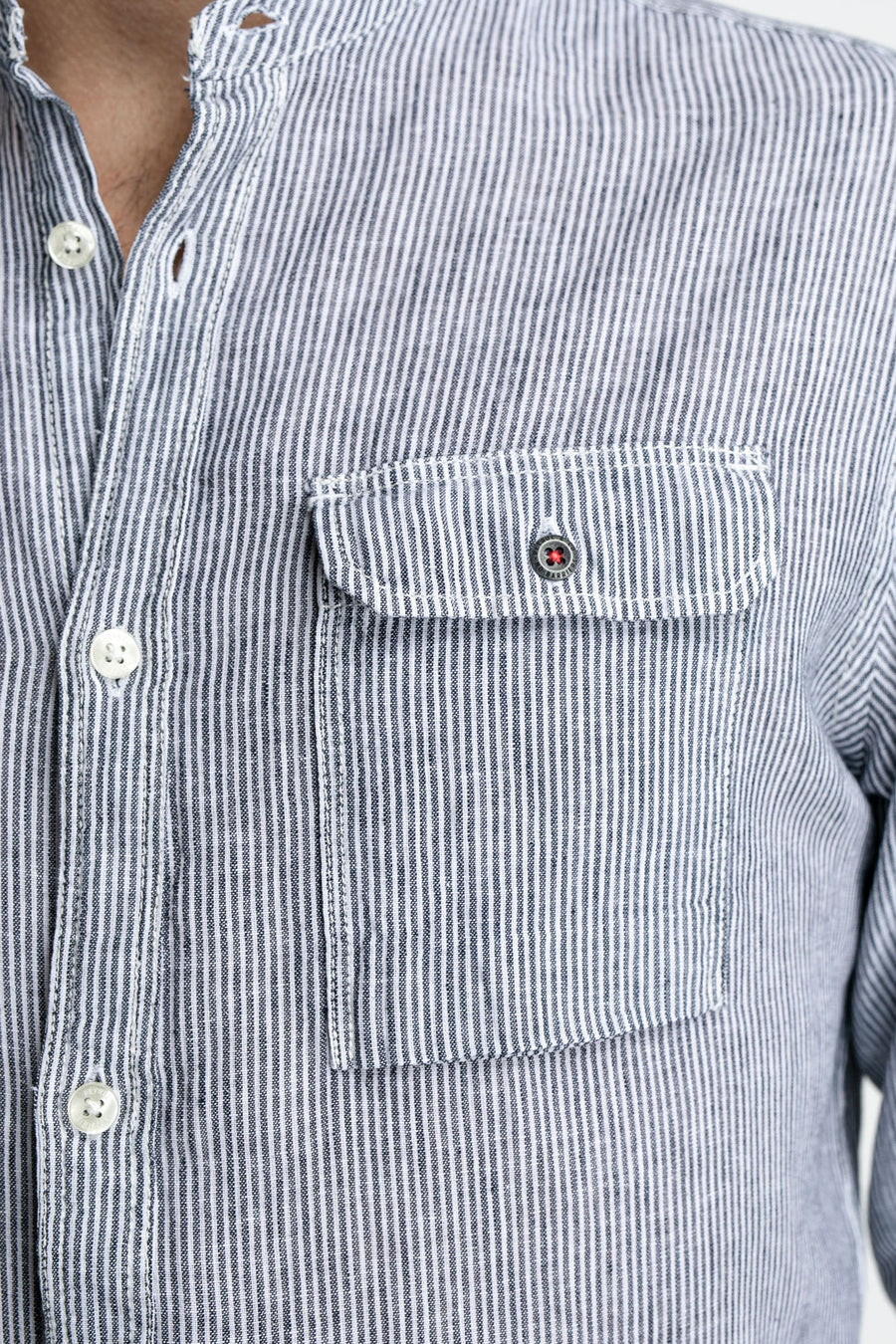 Hemd met lange mouwen - blauw
