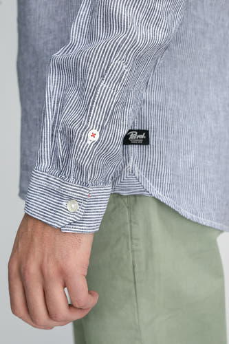 Hemd met lange mouwen - blauw