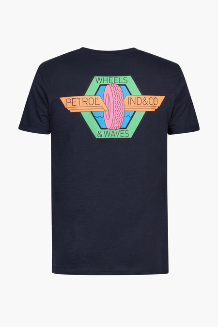T-shirt (korte mouwen) Blauw - Petrol Industries®