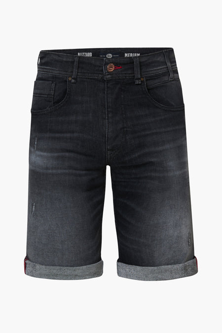Jeansshort Zwart - Petrol Industries®