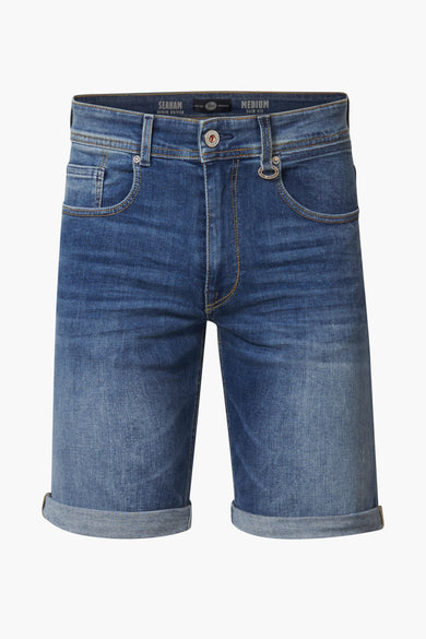 Short - mid blue denim