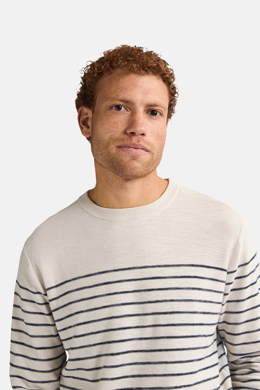 Pull met ronde hals - Ecru - Petrol Industries®