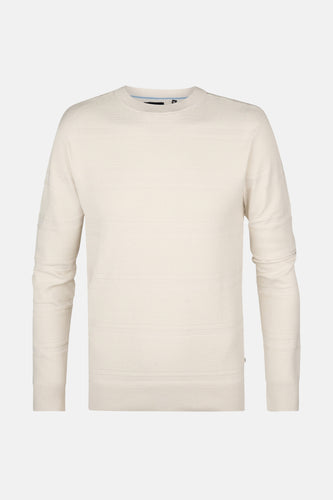 Pull met ronde hals - Beige