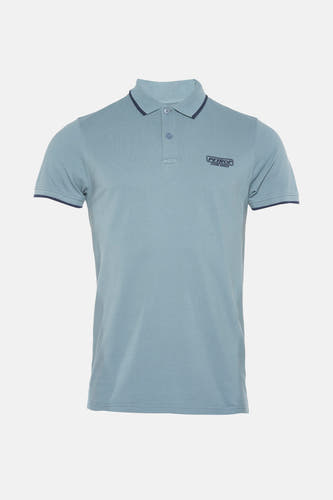 Polo met korte mouwen - blauw