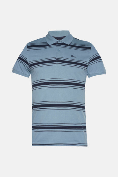 Polo met korte mouwen - blauw