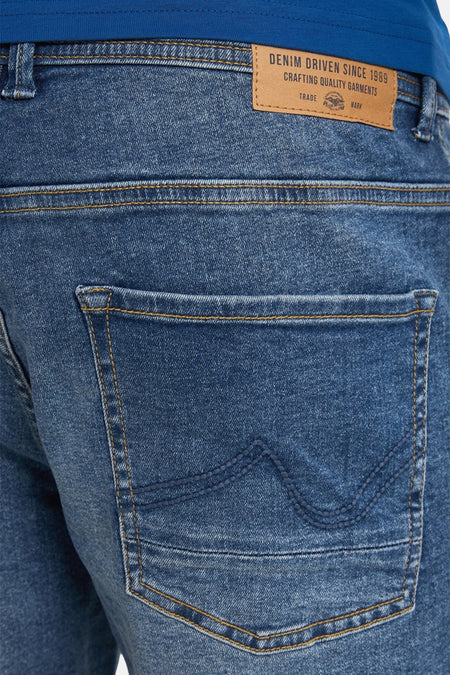 Short - mid blue denim