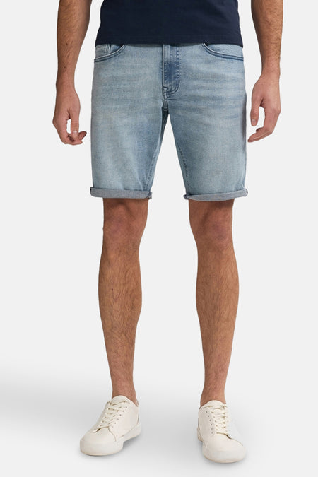 Short - light blue denim